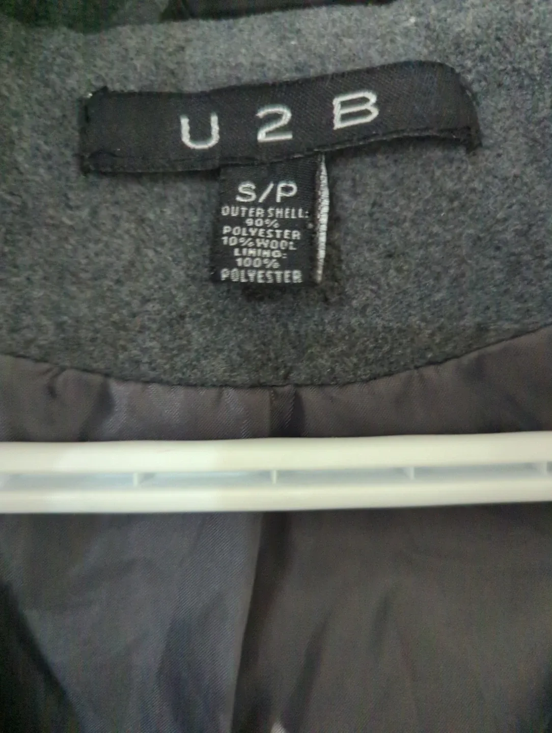 ⭐ Grey Wool Blend Coat - Size S image indicator(2)