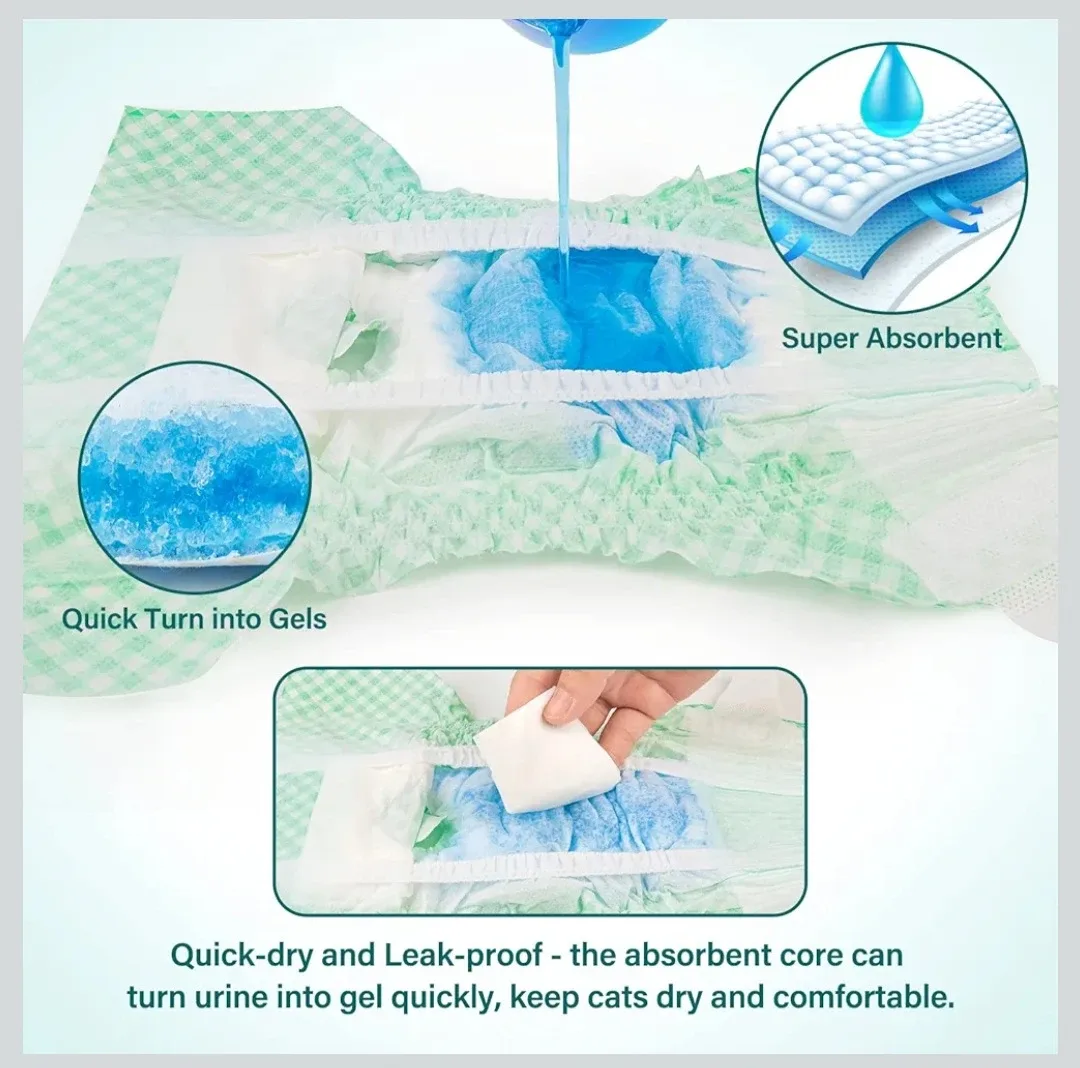 Pet Soft Disposable Cat & Dog Diapers for Females in Heat .. image indicator(3)