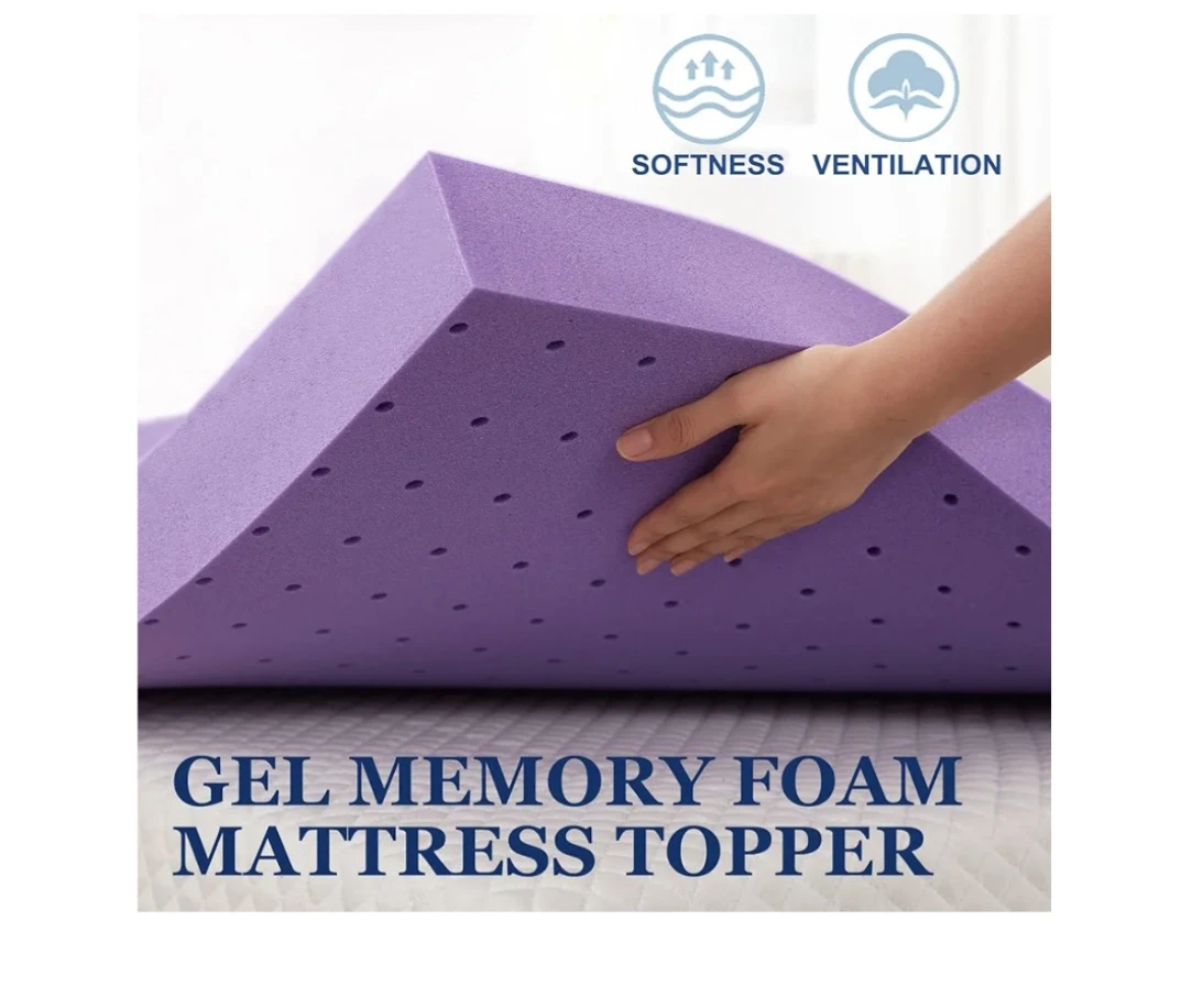 Ultra-Soft 2" Memory Foam Mattress Topper – Twin Size - photo 2