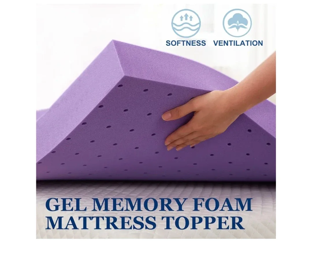 Ultra-Soft 2" Memory Foam Mattress Topper – Twin Size image indicator(2)