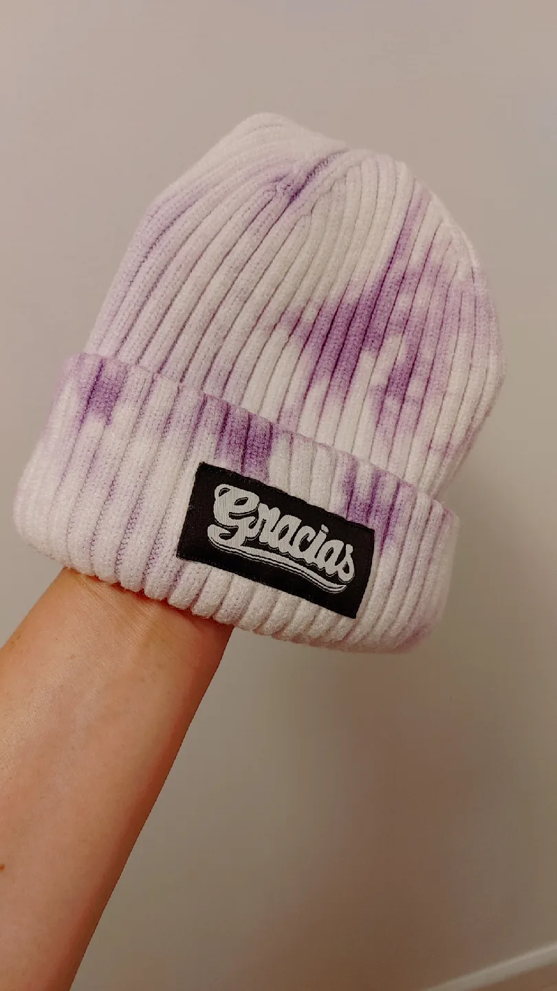 Purple & White Beanie thumbnail
