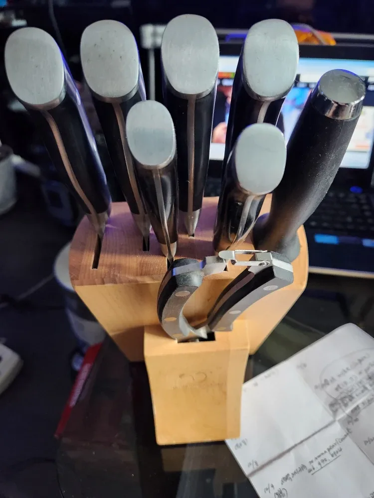Knife Set with Wooden Block