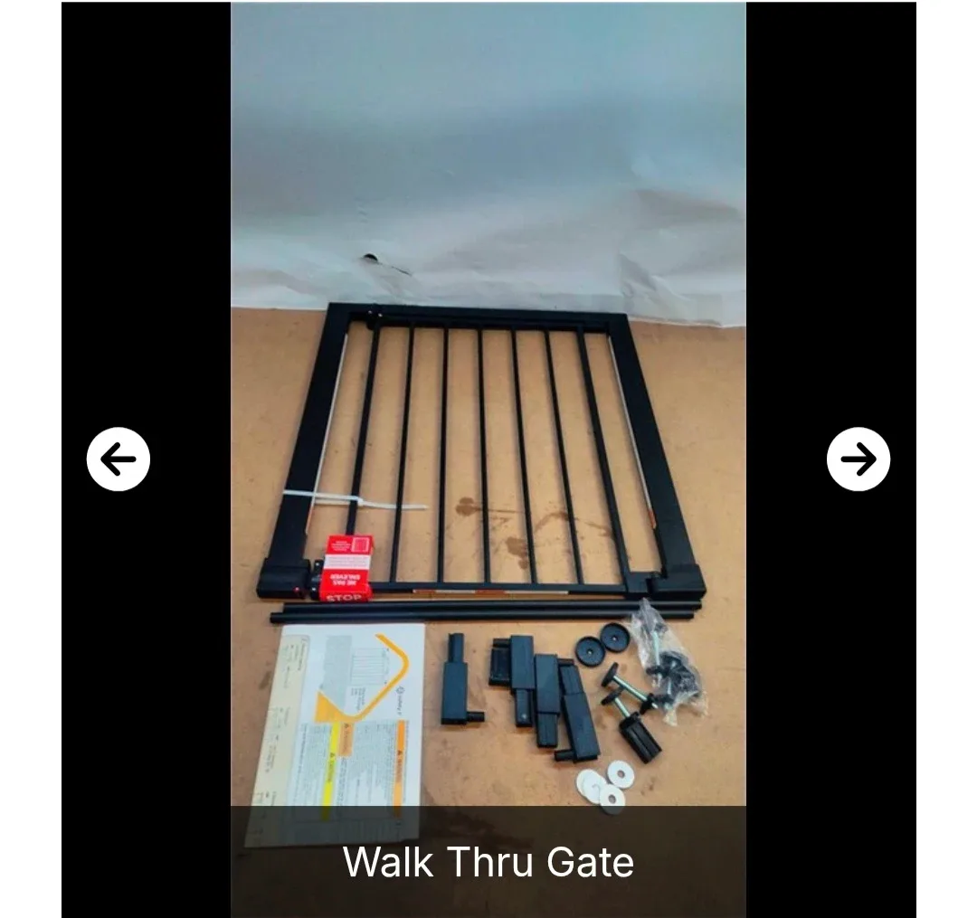 New Safety 1st Easy Install 28" Walk Thru Gate - Black image indicator(3)