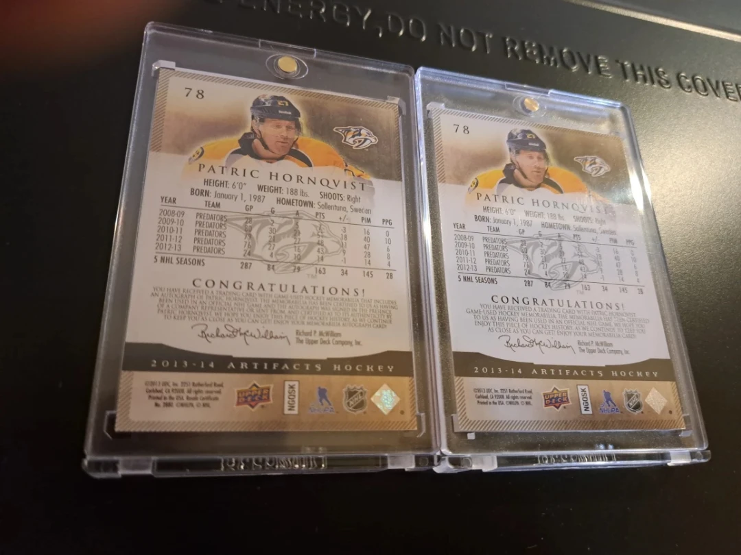 Patric Hornqvist Artifacts Hockey Card Lot - photo 4