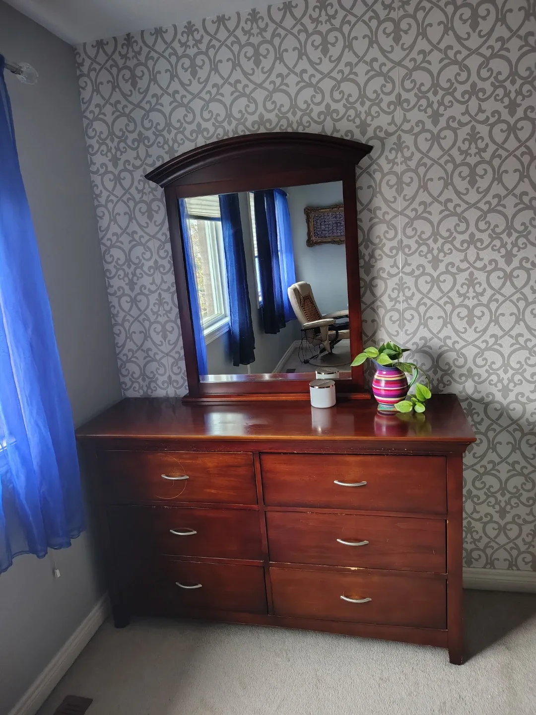 Dressing table and mirror image indicator(3)