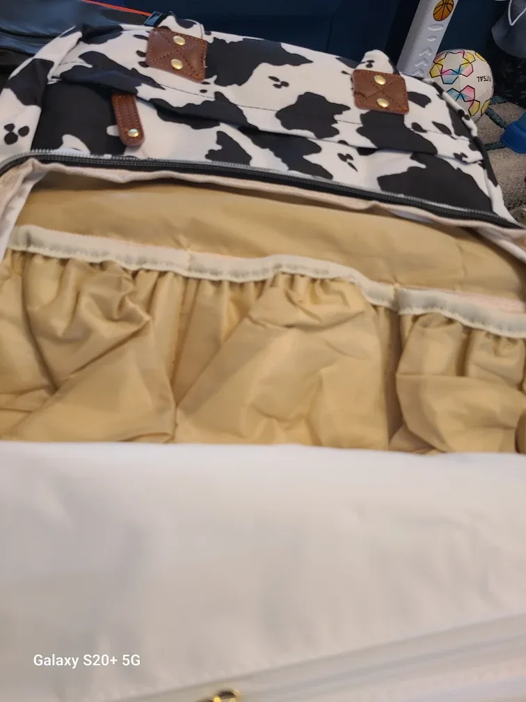 Cow Print Diaper Bag Backpack image indicator(4)