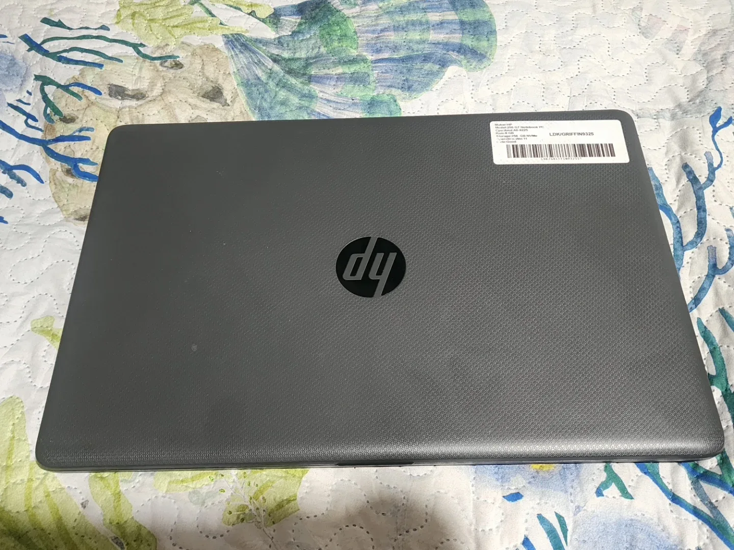 HP 255 G7 Notebook PC - AMD A6-9225, 8GB RAM, 256GB NVMe
