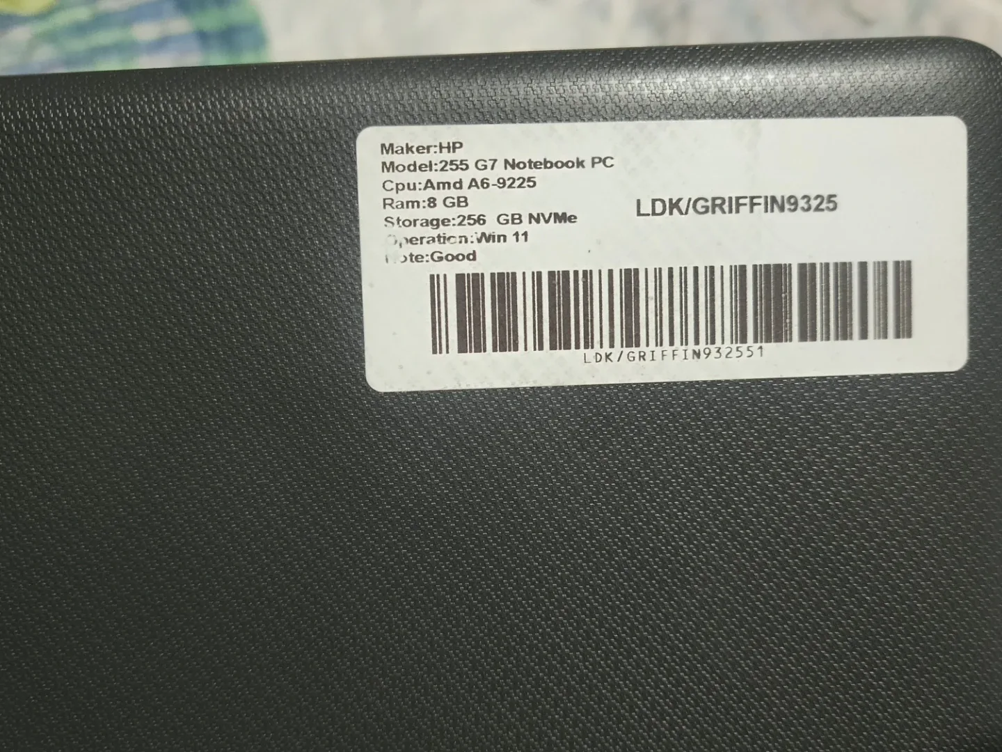 HP 255 G7 Notebook PC - AMD A6-9225, 8GB RAM, 256GB NVMe image indicator(2)