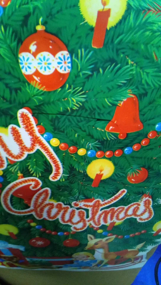 Vintage Merry Christmas Tin Decoration image indicator(3)