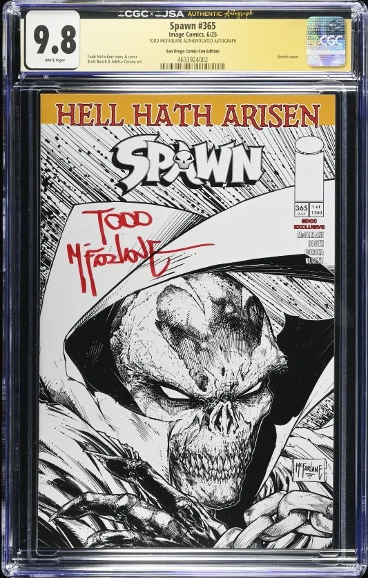 Spawn #365 Comic Book, Todd McFarlane Autograph, SDCC Exclusive