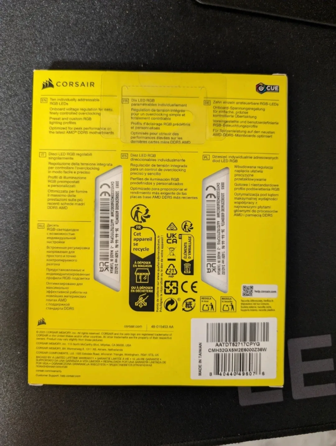 Corsair Vengeance RGB DDR5 32GB RAM - New image indicator(2)