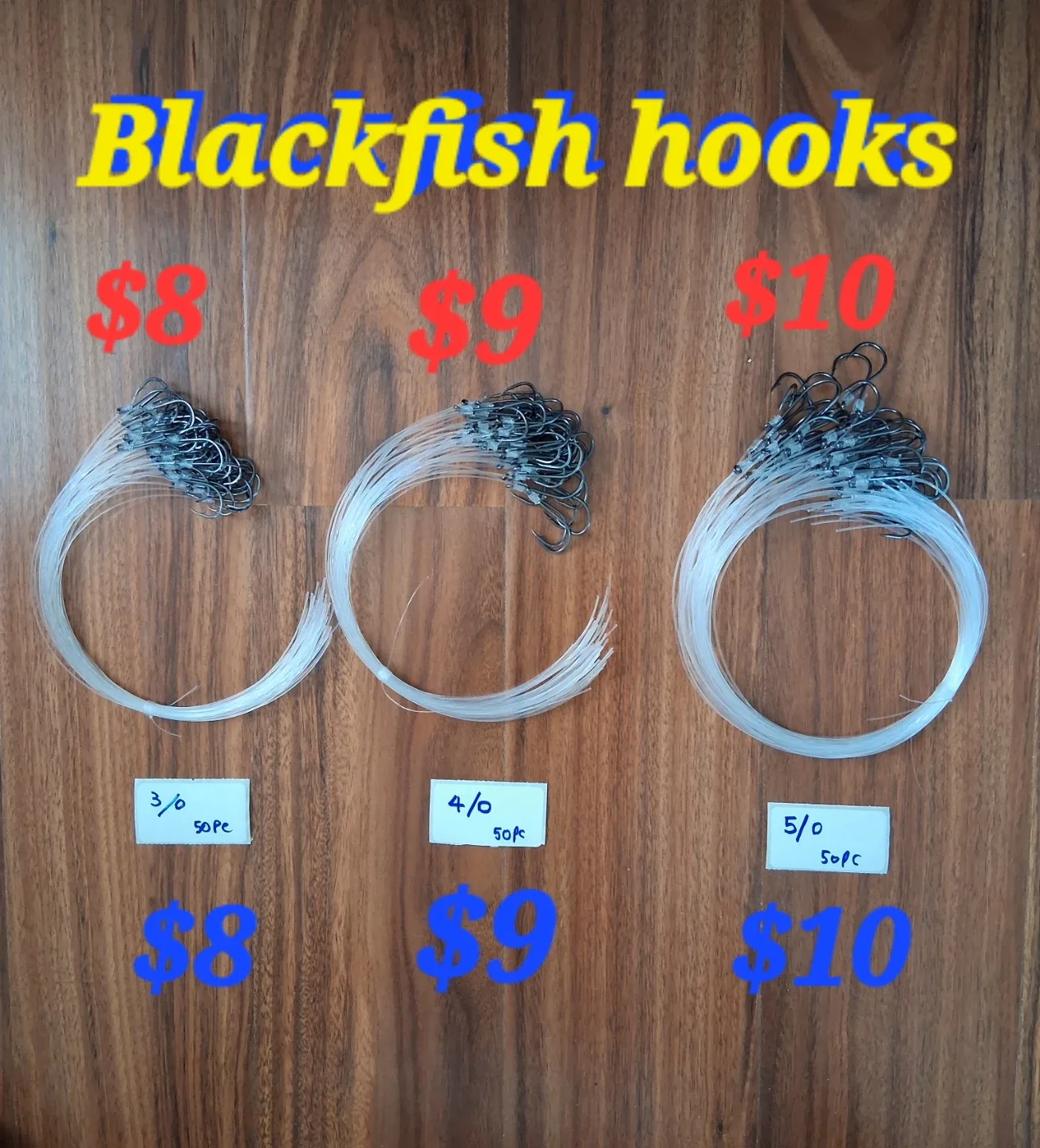 Octopus Fishing Hooks - Sizes 3/0,4/0,5/0, 6/0,