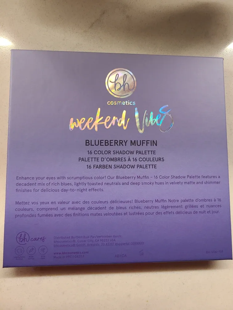 BH Cosmetics Weekend Vibes Blueberry Muffin Palette image indicator(4)