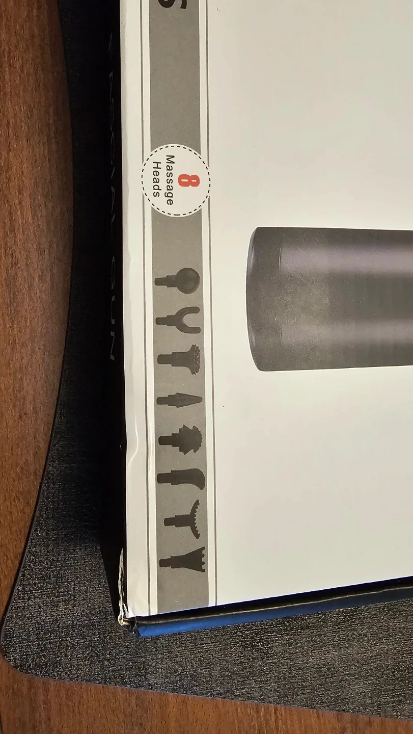 Massage Gun with 8 Heads - New in Box image indicator(4)