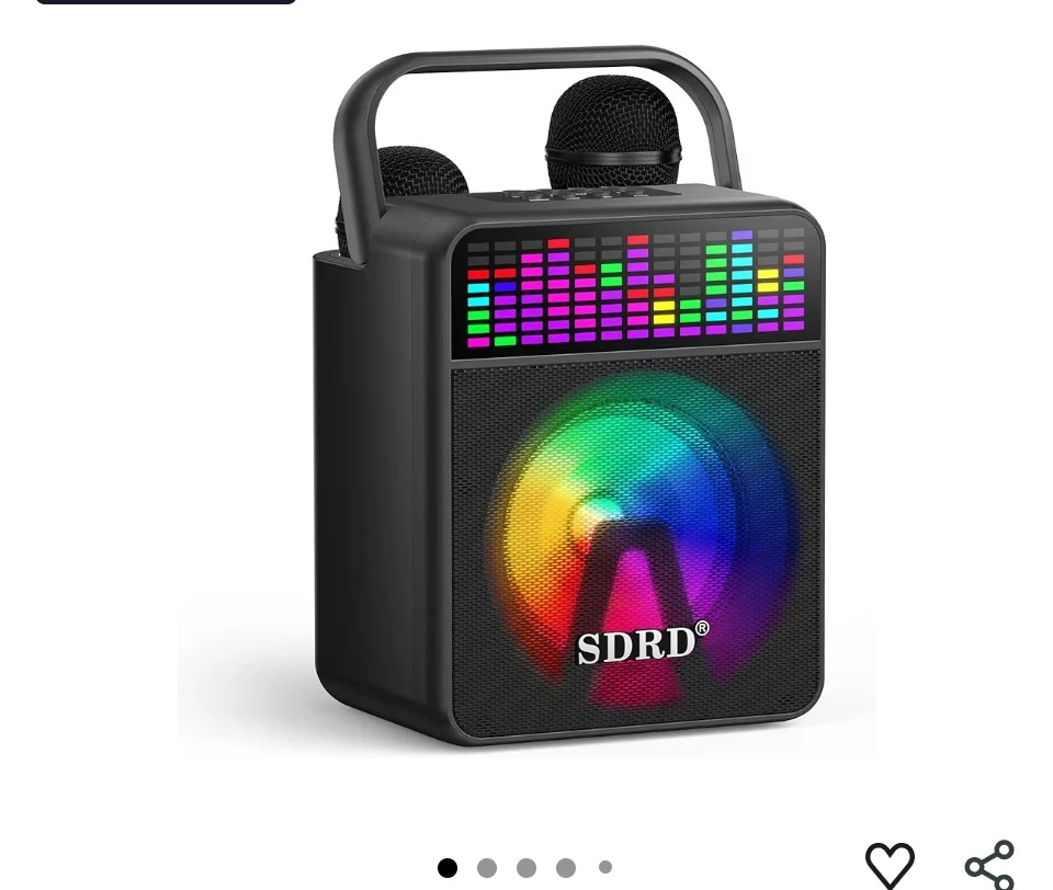 SDRD Karaoke Machine with Wireless Mics Brand New - photo 2