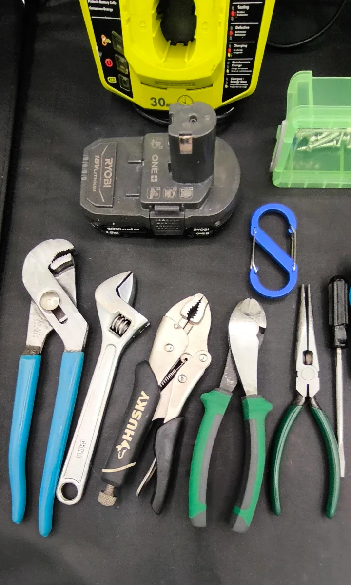 Ryobi P208B Drill Kit + Full Tool Set | Home Repair Pack image indicator(4)