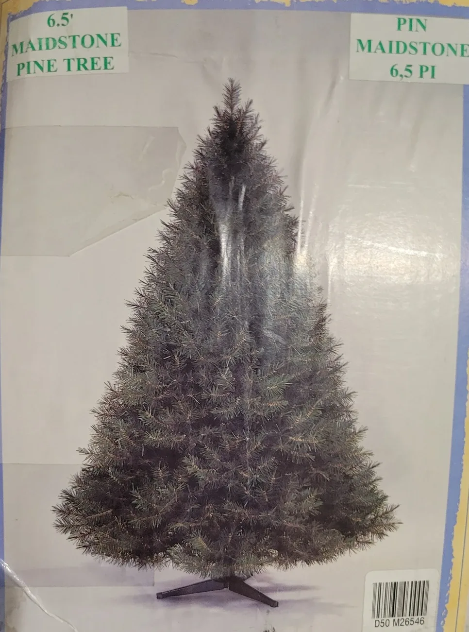 6.5Ft Full Natural Looking Christmas Tree Complete W/Metal Stand image indicator(2)