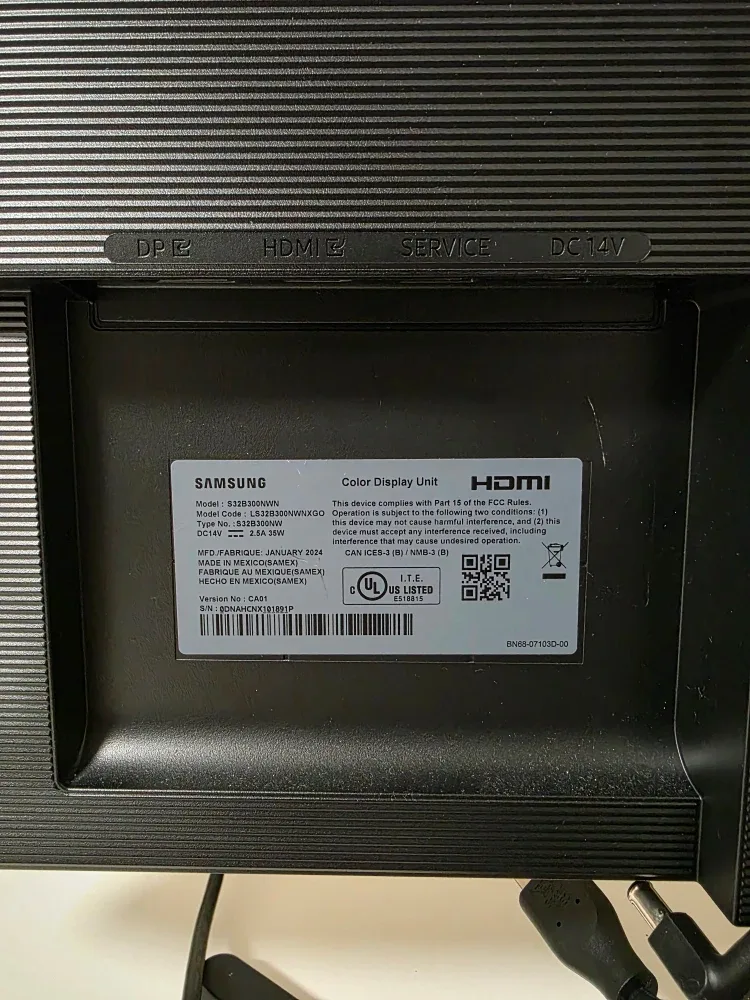 Samsung 32" Monitor image indicator(3)