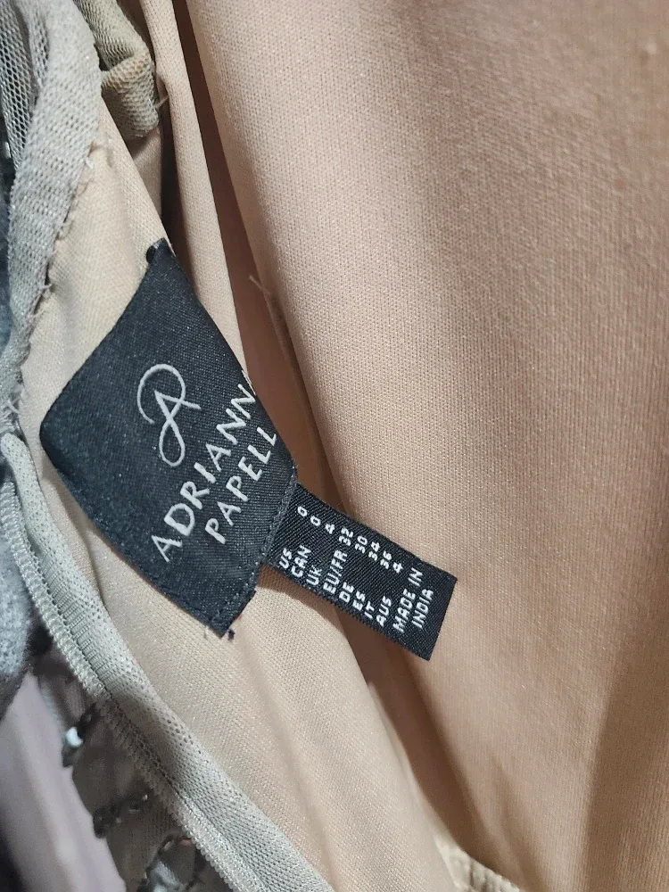 Adrianna Papell long beaded gown image indicator(6)