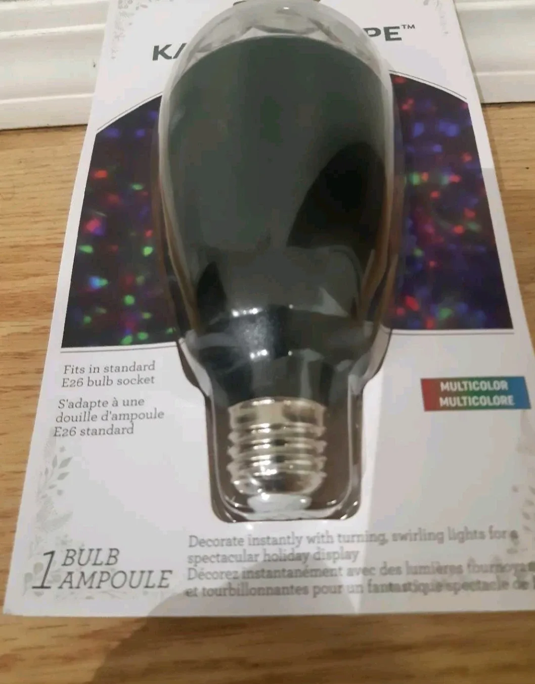 LED Lightshow Kaleidoscope Bulb - Multicolor image indicator(3)