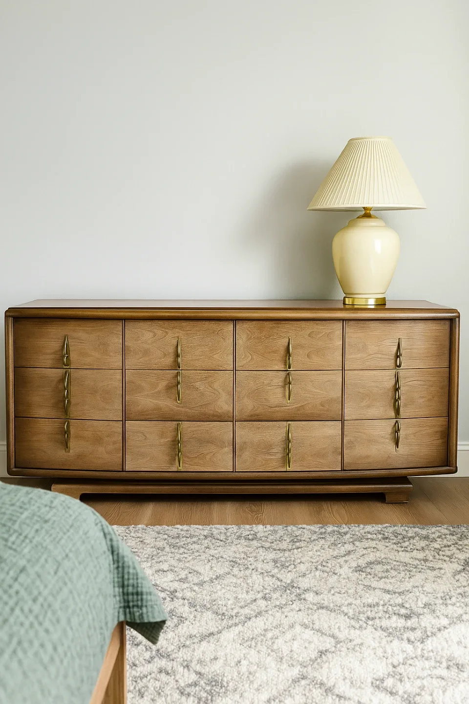MCM 1960s VicArt Solid Walnut 12-Drawer Dresser thumbnail