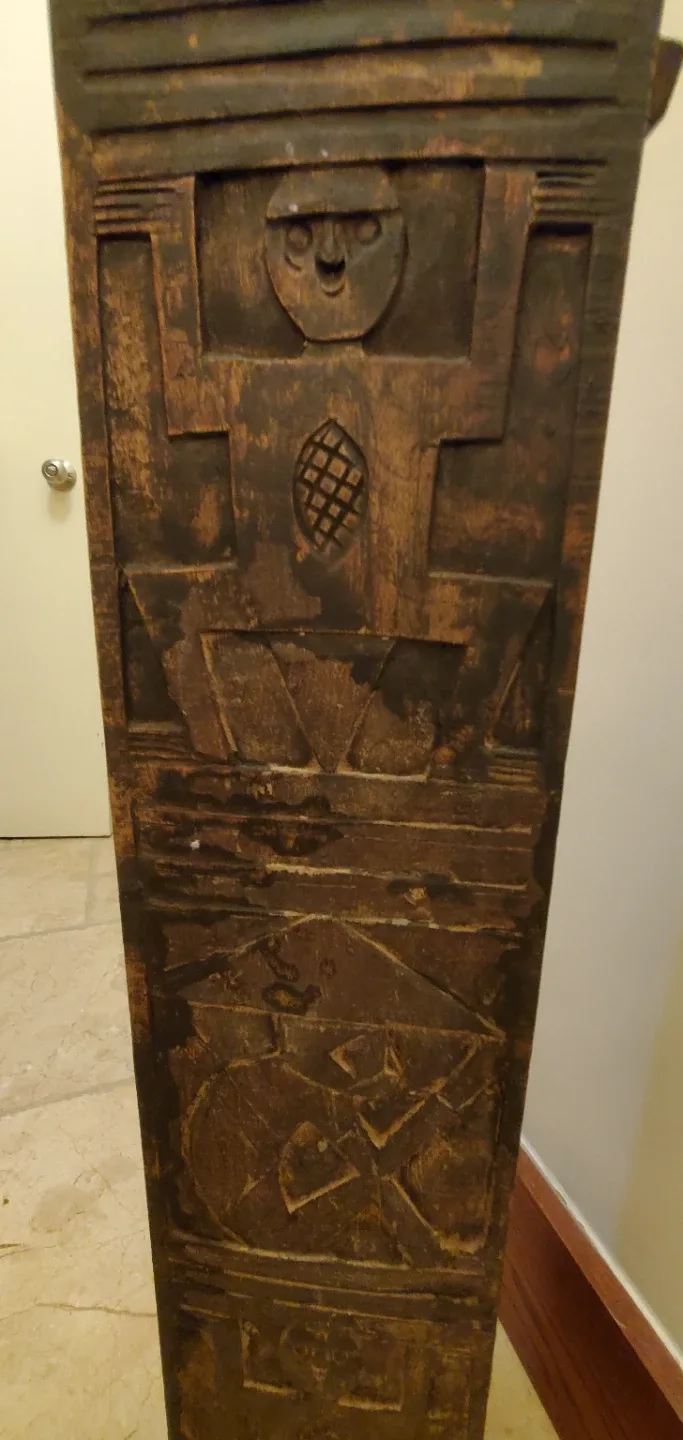 Vintage Carved Wood Cabinet image indicator(6)