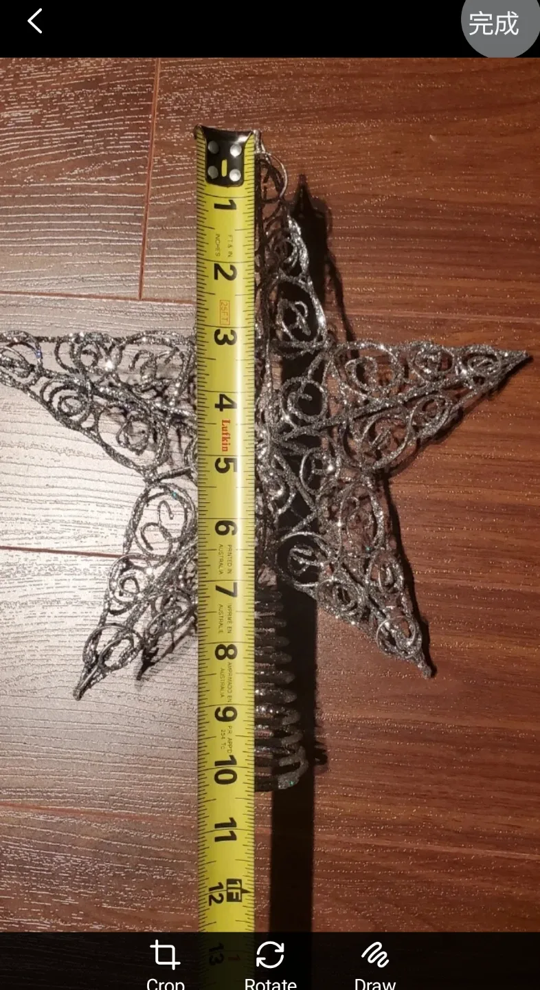 Silver Star Christmas Tree Topper image indicator(3)