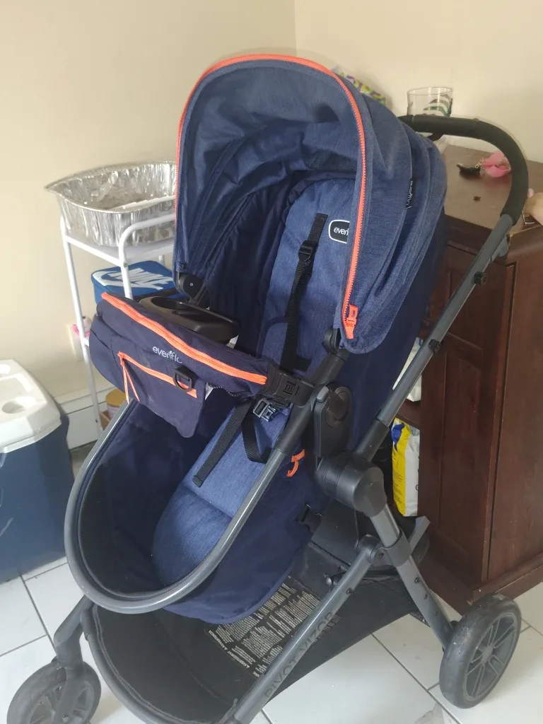 Evenflo Pivot Vizor Stroller - Navy Blue image indicator(2)