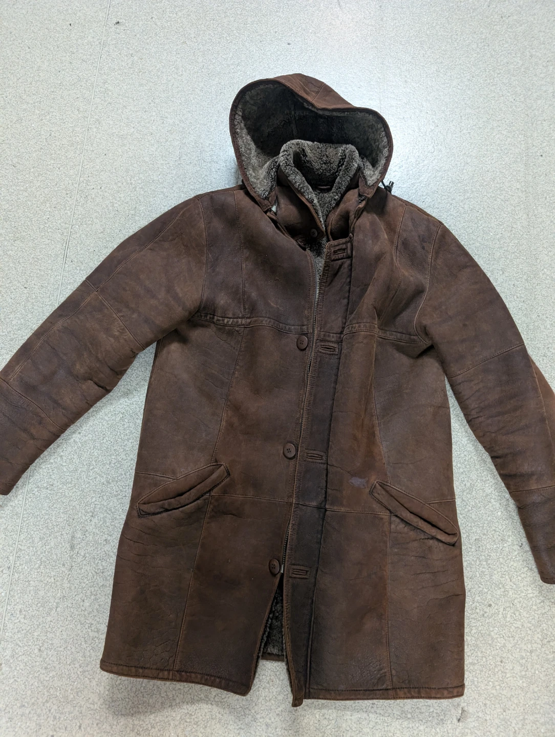 Shearling Coat with Hood - photo 3