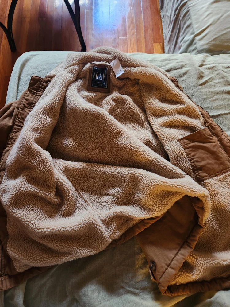 GAP Brown Sherpa Lined Jacket - photo 5