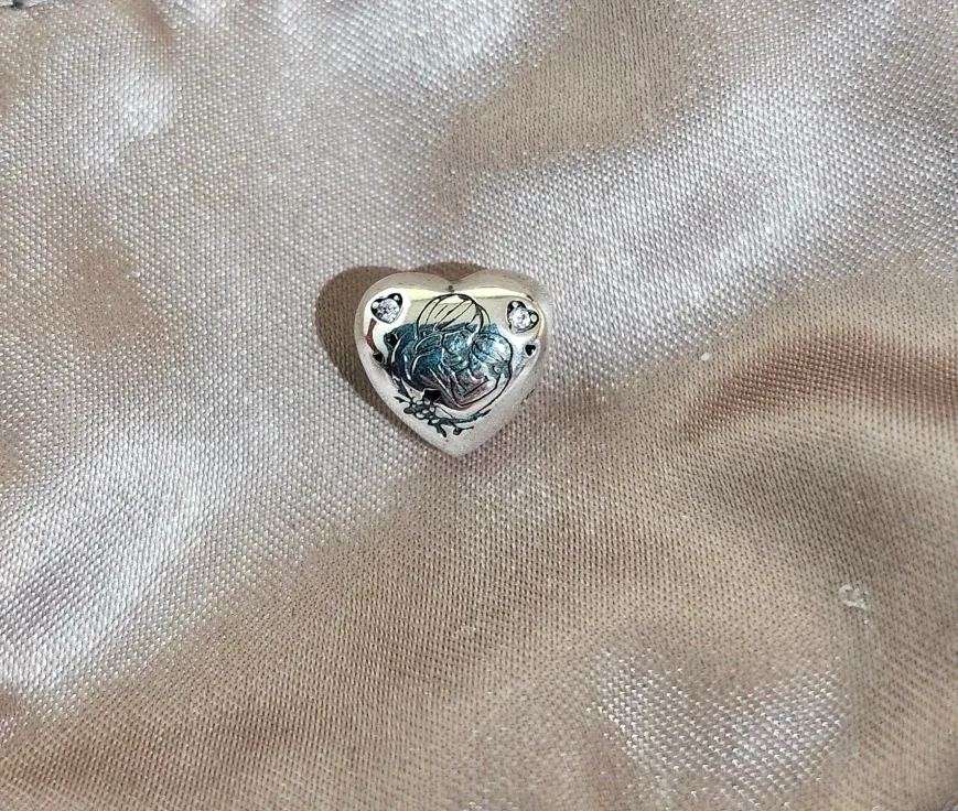 Mother and Child Heart Charm