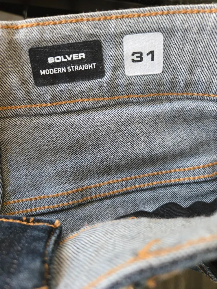 Volcom Solver Modern Straight Jeans Size 31 image indicator(2)