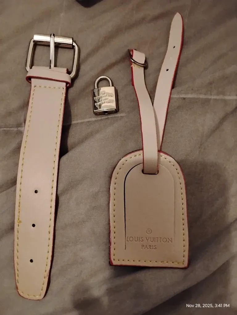 Louis Vuitton Luggage Strap, Lock & Key, Tag