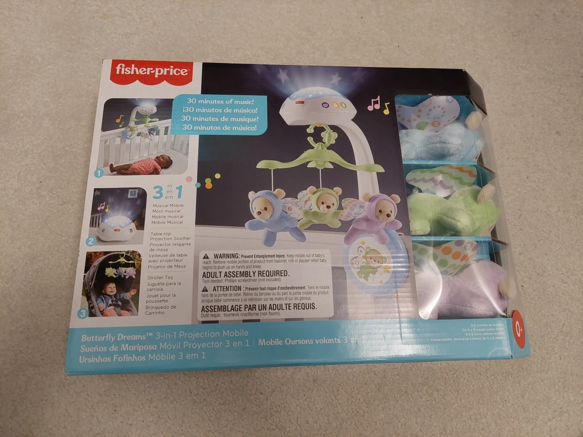 Fisher Price Butterfly Dream Projection Mobile (NEW)