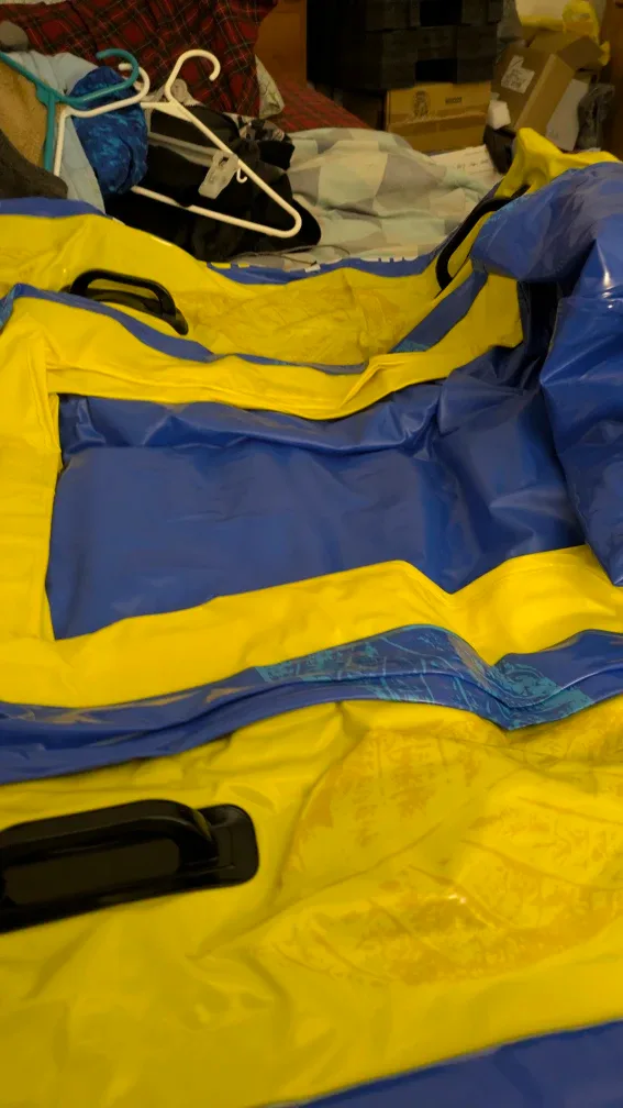 Inflatable Yellow & Blue Pool Float