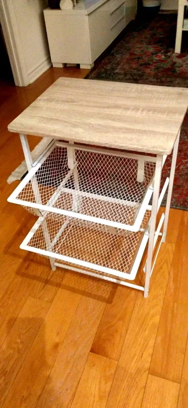 Metal & Wood Storage Cart
