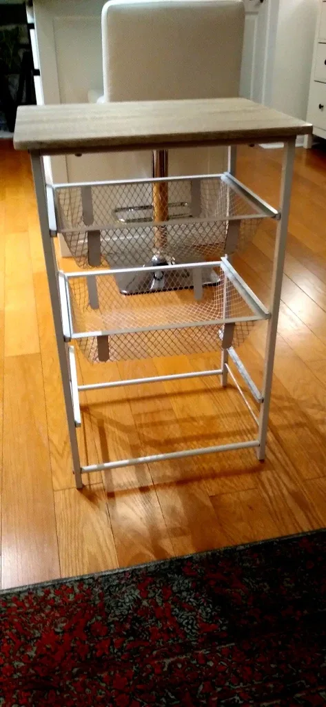 Metal & Wood Storage Cart image indicator(2)