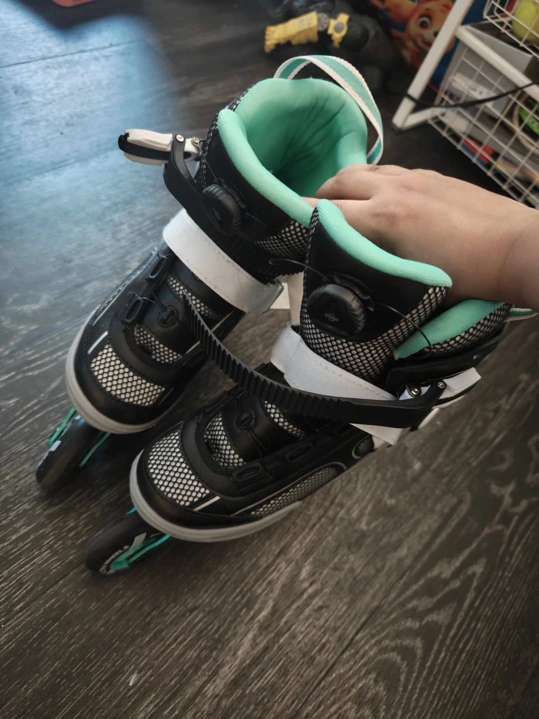 Roller Blades adult size 12, size 6 and size 12 kids like new - photo 3
