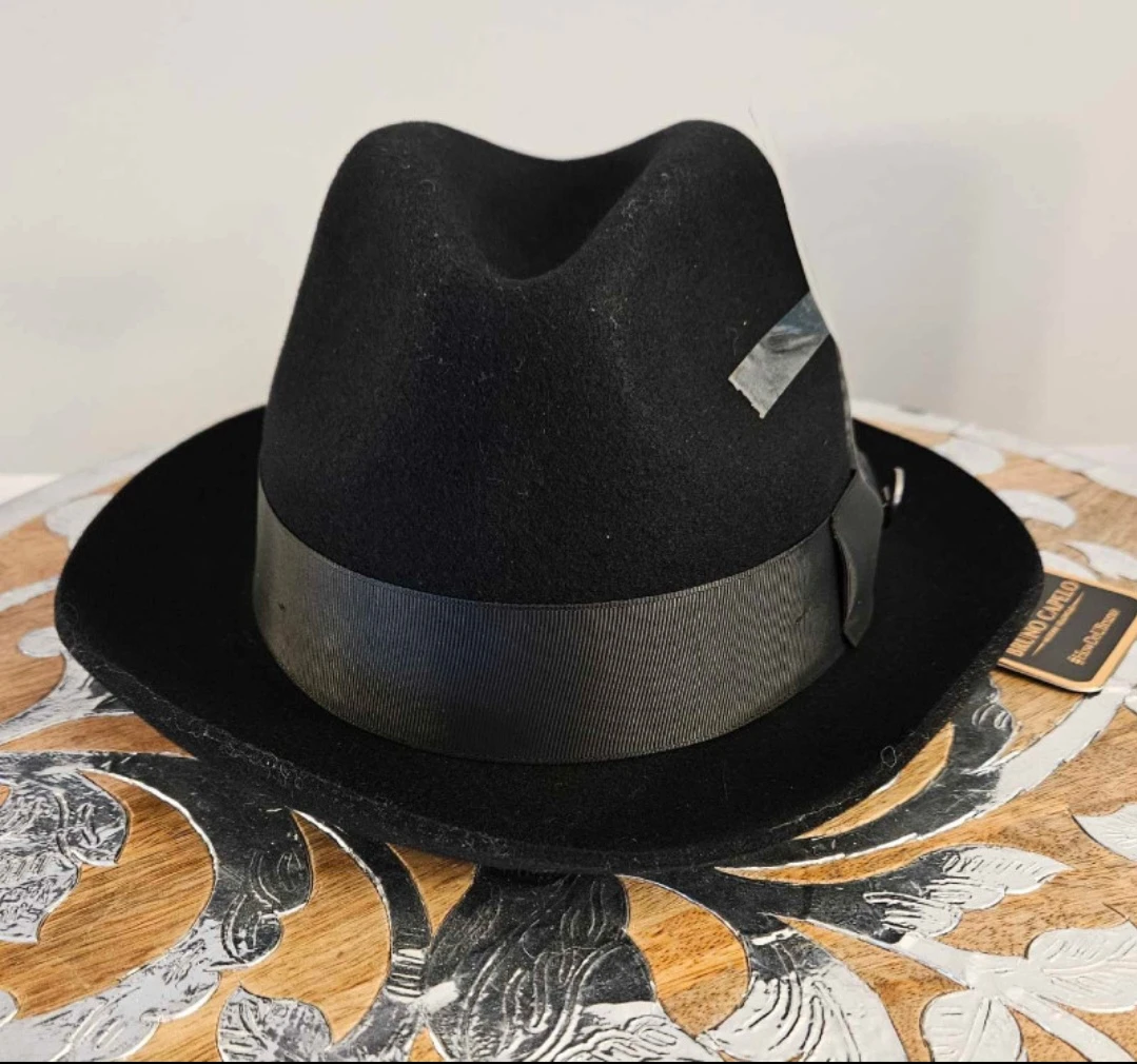 NWT Bruno Capelo Black Fedora Hat - photo 2