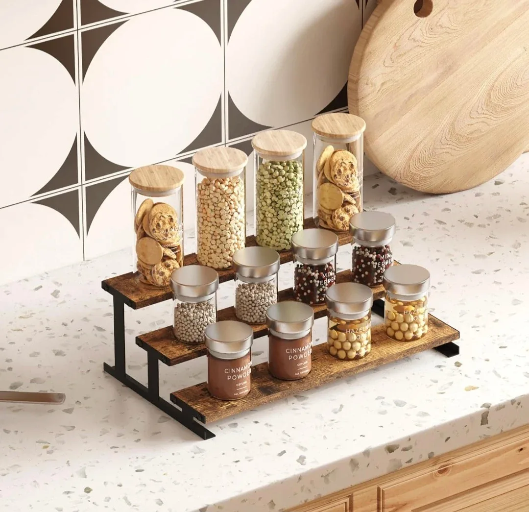 Lifewit 3-Tier Wooden Display Organizer Riser 13.9" Step thumbnail