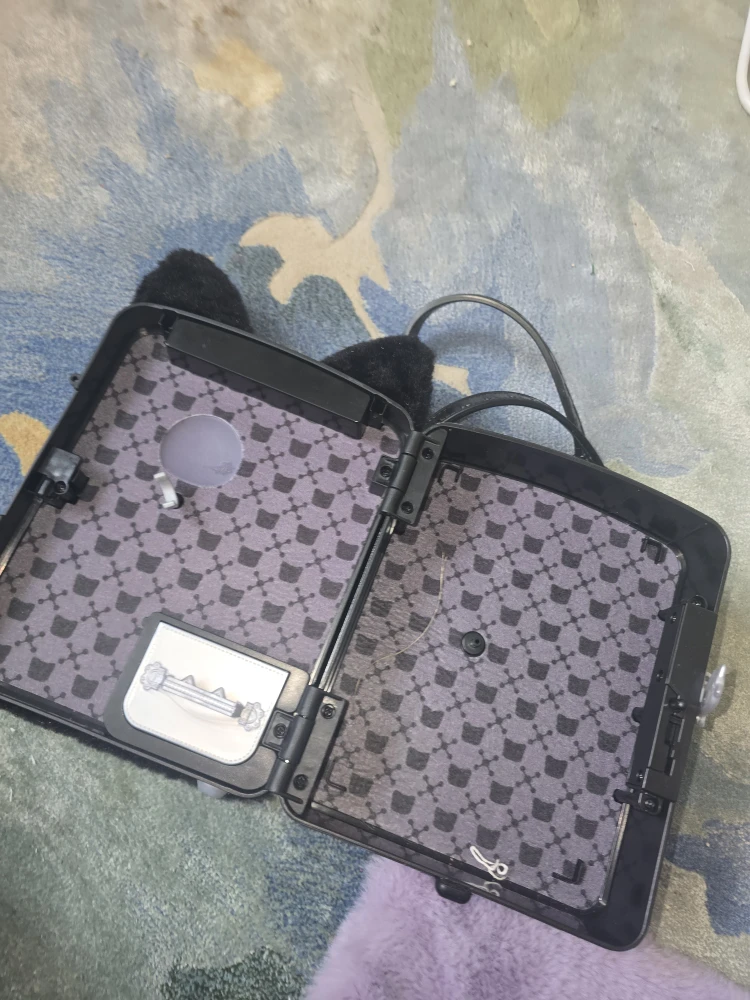 Claire's Cat Ear Furry Mini Backpack - photo 2