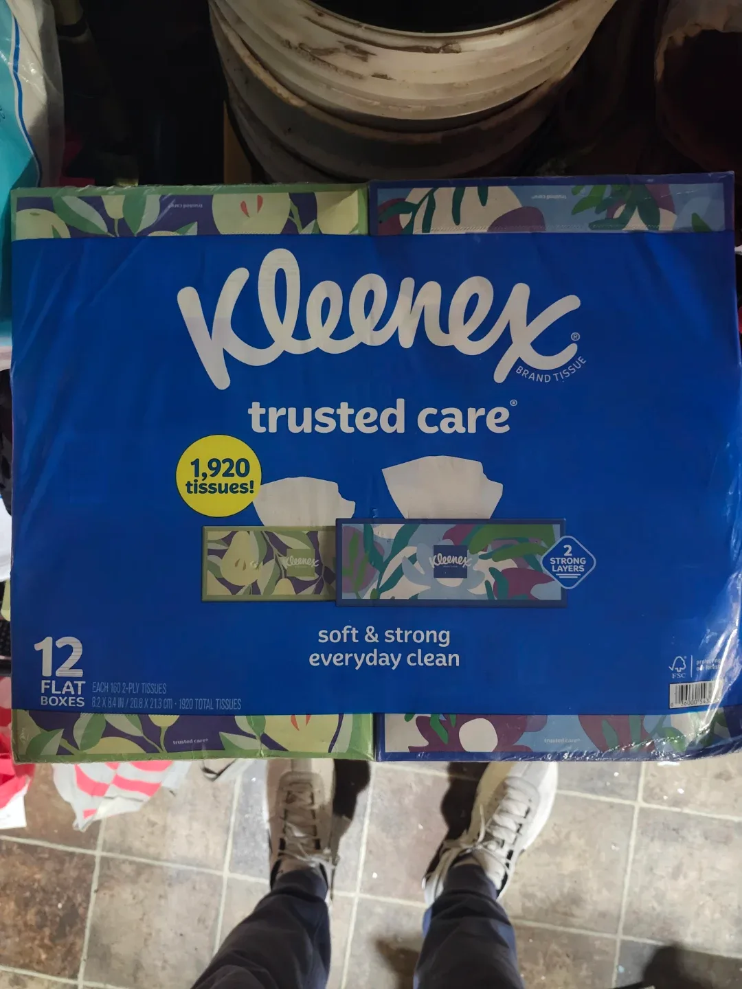 Kleenex Trusted Care 12 Flat Boxes - 1920 Tissues! thumbnail