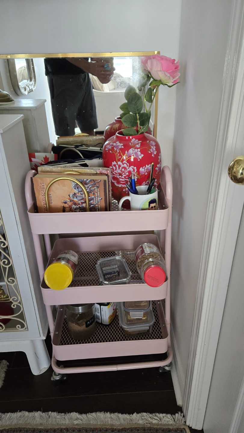 Rolling Cart - Pink