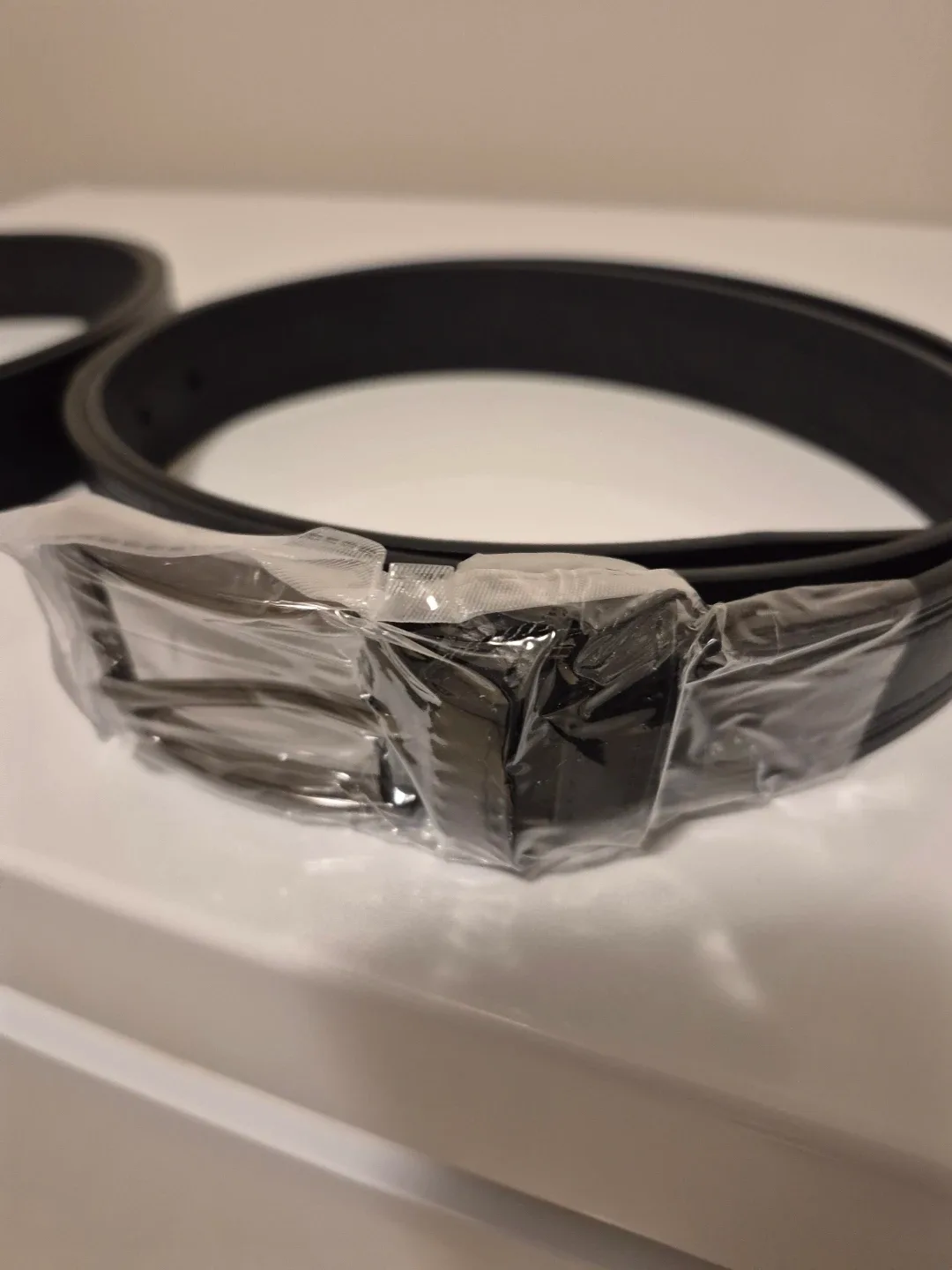 Two New Adjustable Black Belts Sized 40-44 image indicator(3)