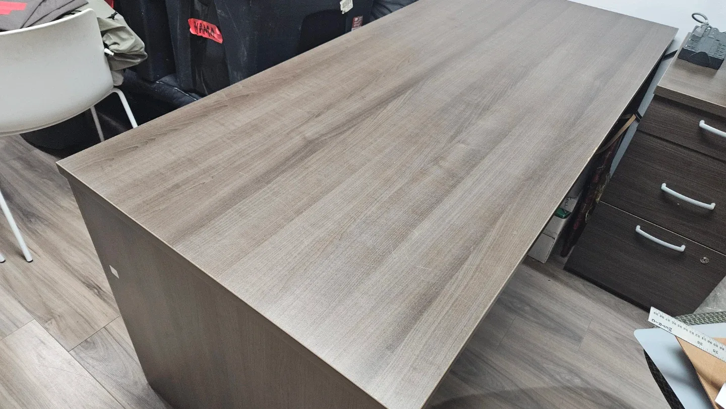 1 Desk from a Bestar U-Shaped Executive Desk - Brown image indicator(3)