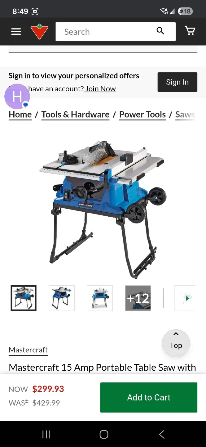 Never used table saw image indicator(3)