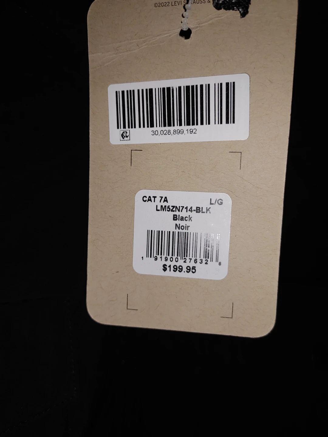 Levi's Black Puffer Jacket Size L - New with Tags! - photo 2