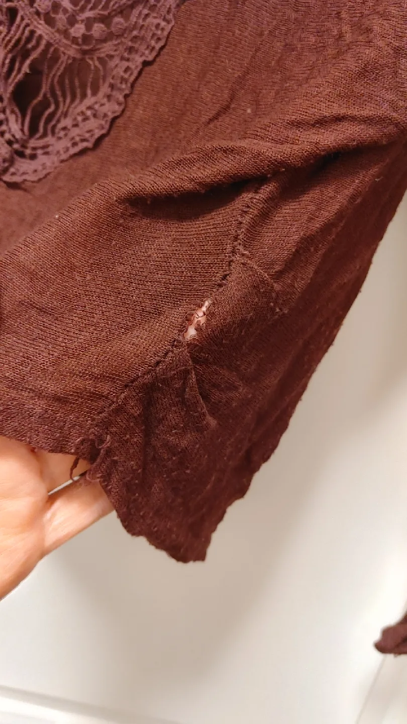 Brown Crochet Back Top size medium image indicator(7)