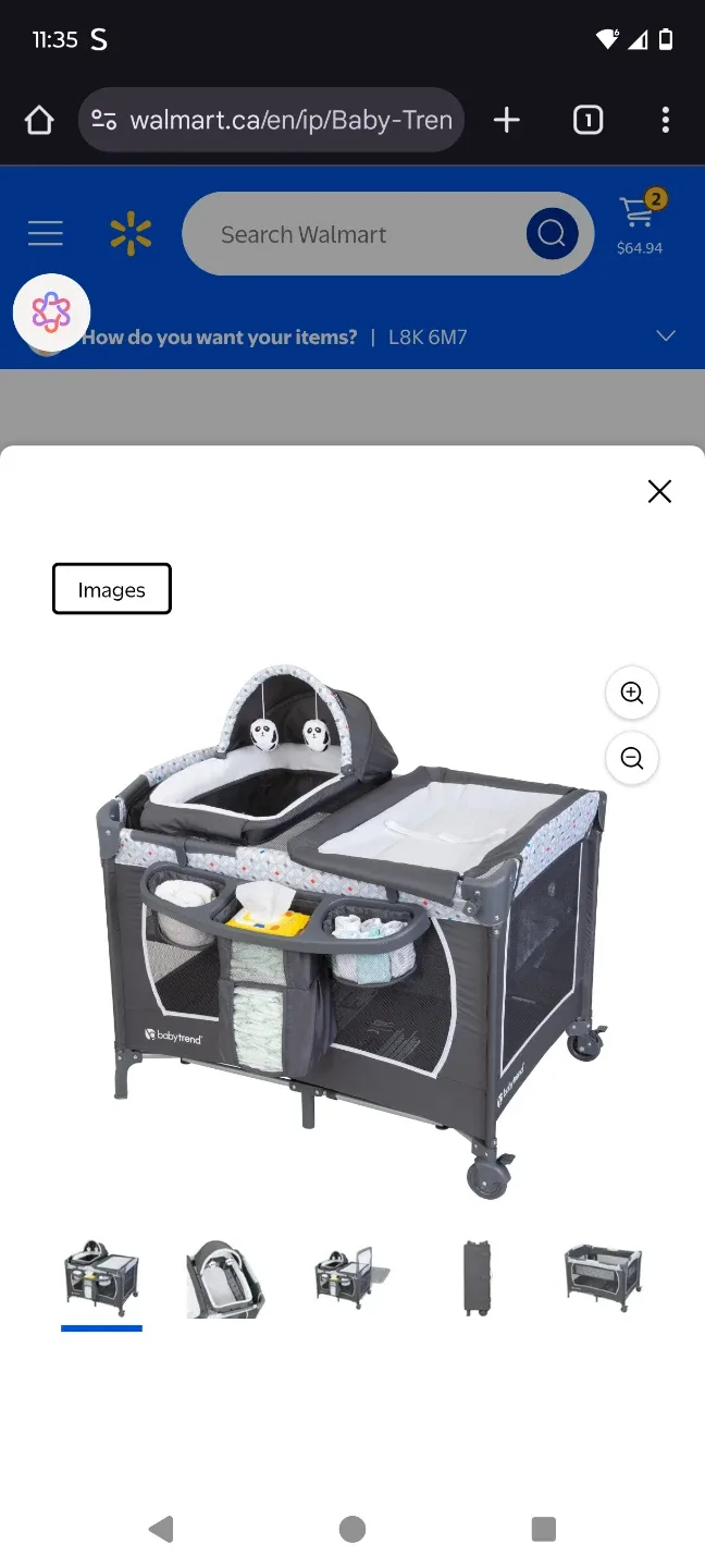 Baby Trend Playard with Bassinet & Changer image indicator(2)