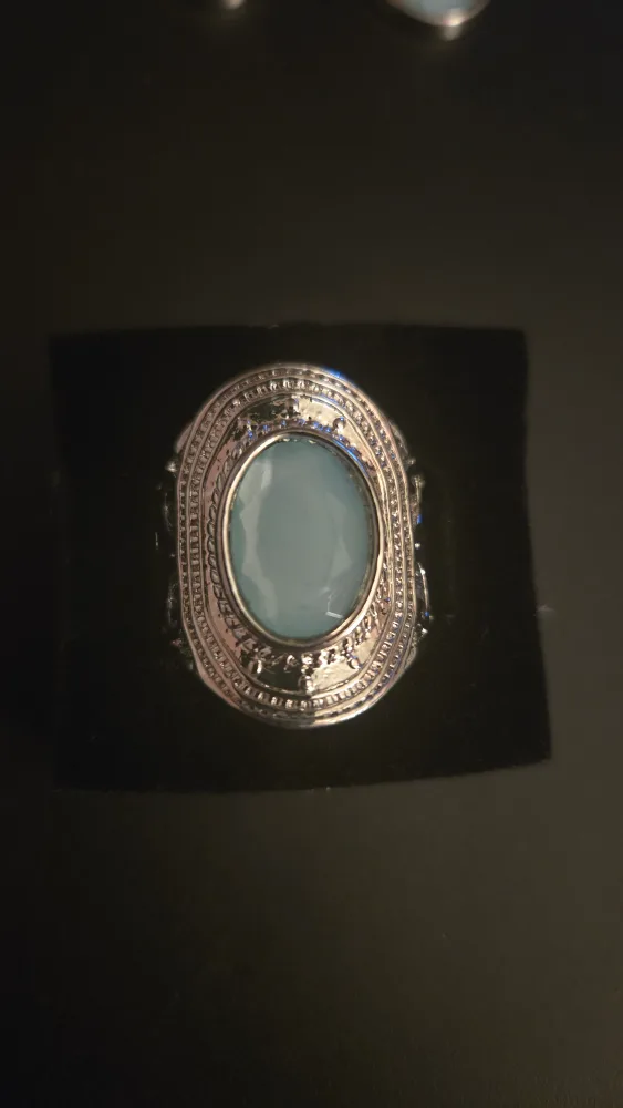 Paparazzi Blue Stone Jewelry Set - Necklace, Earrings, Ring